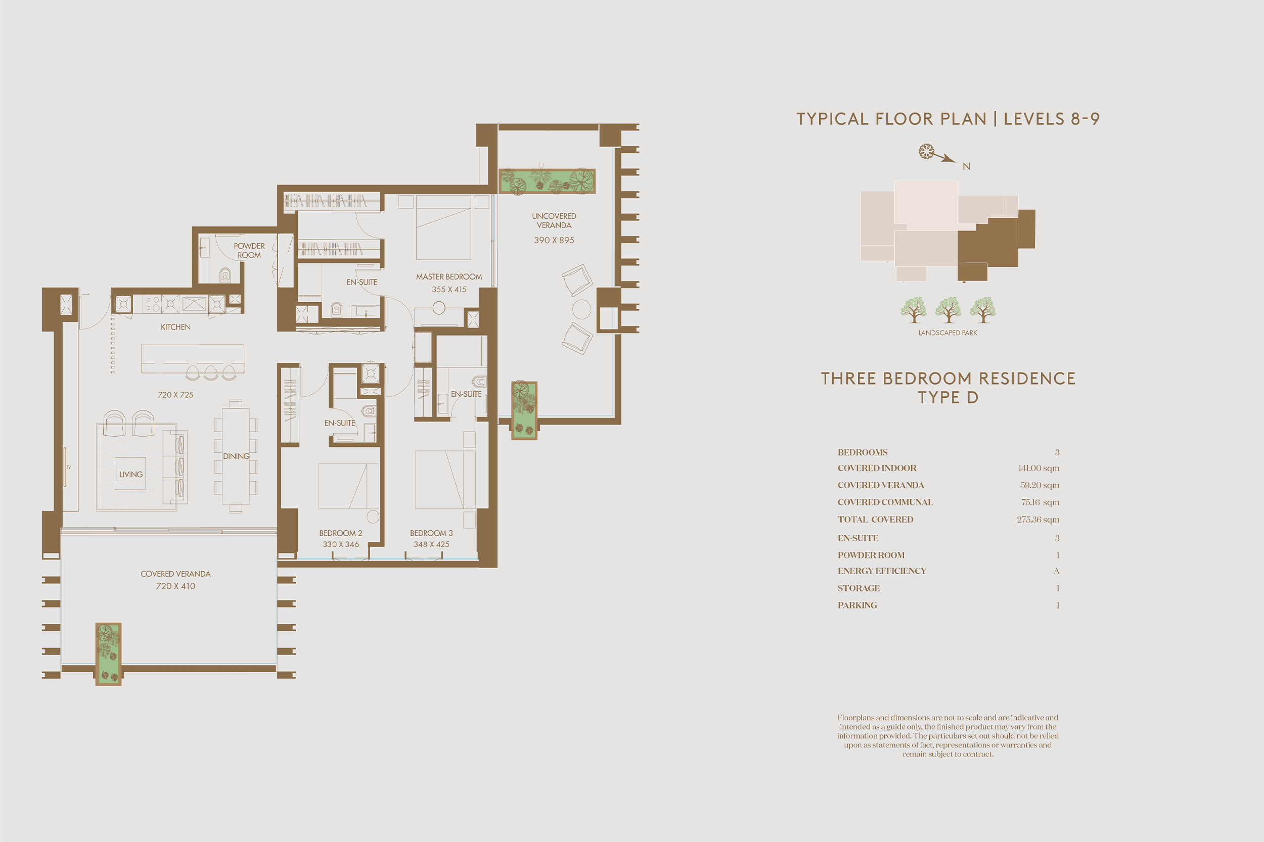 Three Bedroom Residences 